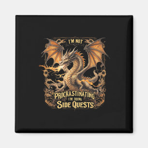 Fantasy Dragon Gamer Procrastination Side Quest Ap Magnet