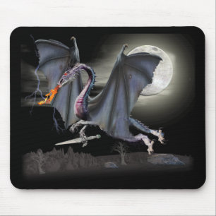 Fantasy dragon mouse pad
