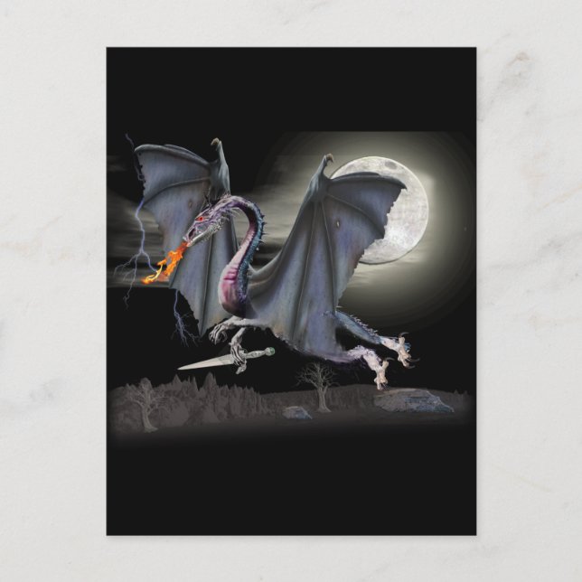 Fantasy dragon postcard (Front)