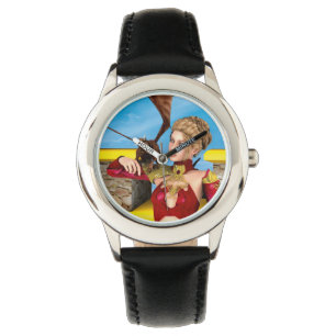Fantasy Dragon Princess Digital Art Watch