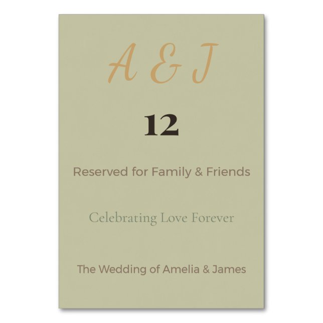 Fantasy Dragon Table Cards | Magical Wedding (Front)