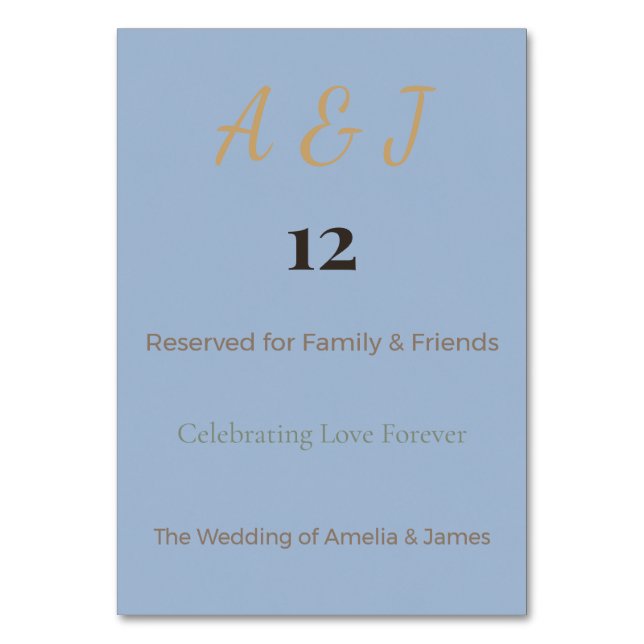 Fantasy Dragon Table Cards | Magical Wedding (Front)