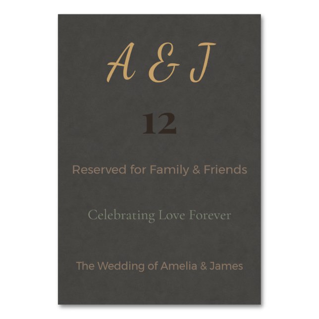 Fantasy Dragon Table Cards | Magical Wedding (Front)