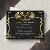 Fantasy Dragon Wedding Save the Date Card