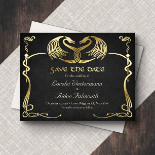 Fantasy Dragon Wedding Save the Date Card