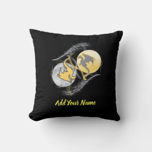 Fantasy Dragons Throw Pillow