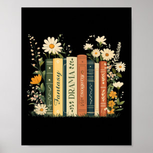 Fantasy Drama Tragedy Book Floral Subtle Anti-trum Poster