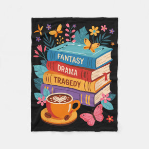 Fantasy Drama Tragedy Books Subtle Anti-trump Fleece Blanket