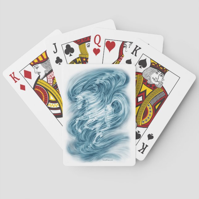 Fantasy Dream Horse Art Playing Cards (Back)
