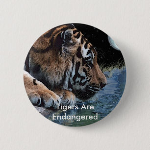 Fantasy Drinking Tiger Button