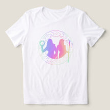 Fantasy Duo Silhouette T-Shirt – Mystical Pastel