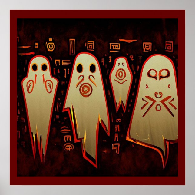 Fantasy Egyptian Ghosts Halloween 1 Poster (Front)