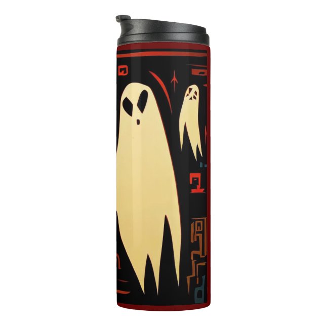 Fantasy Egyptian Ghosts Halloween 2 Thermal Tumbler (Rotated Right)