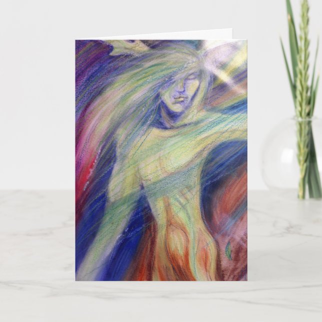 Fantasy elemental spirit card (Front)