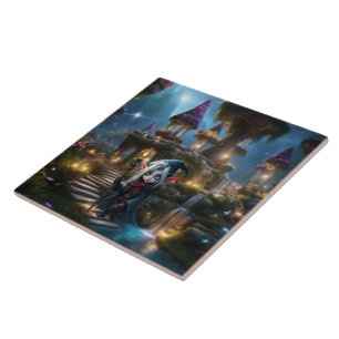 Fantasy Elf world Ceramic Tile