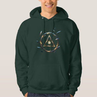 Fantasy Emblem with Floating Blades – Magical Ener Hoodie