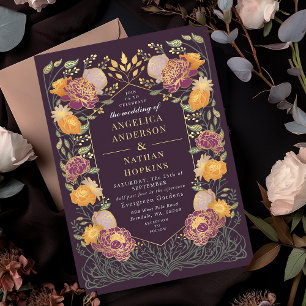 Fantasy Enchanted Floral Garden Wedding Invitation