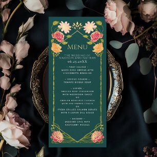 Fantasy Enchanted Floral Garden Wedding  Menu