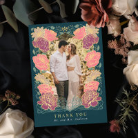 Fantasy Enchanted Garden Wedding Thank You Card