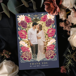 Fantasy Enchanted Garden Wedding Thank You Card