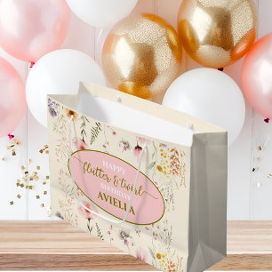 Fantasy Fairy Flutter and Twirl Wildflower Large Gift Bag