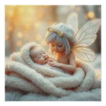 Fantasy Fairy Mother and Baby Art