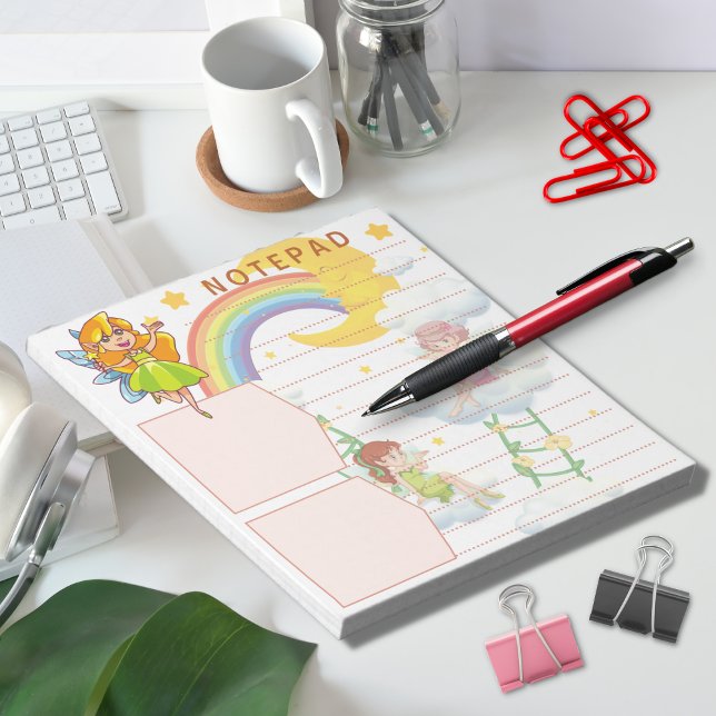 Fantasy Fairy Rainbow Moon Stars Cloud Theme Notepad (Creator Uploaded)