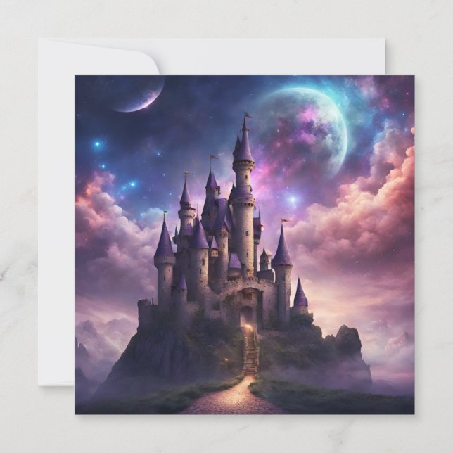 Fantasy Fairy Tale Castle Invitation (Front)