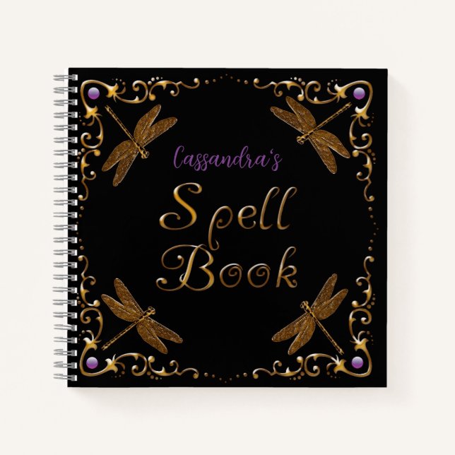 Fantasy Fairy Tale Spell Book Personalised  (Front)