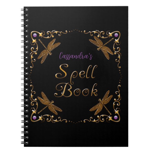Fantasy Fairy Tale Spell Book Personalised  (Front)