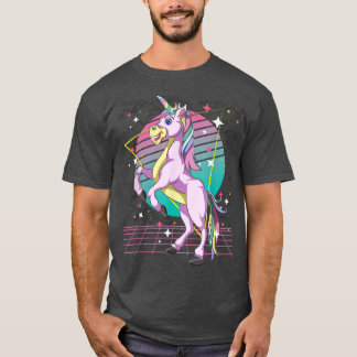 Fantasy Fairy Tale Unicorn Lover Vaporwave Animal T-Shirt