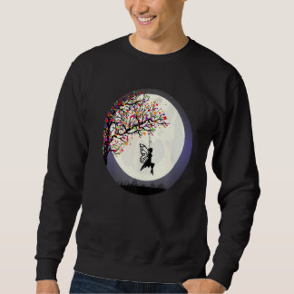 Fantasy Fairy Tree Fairy Moon Fairy Swing Sweatshirt