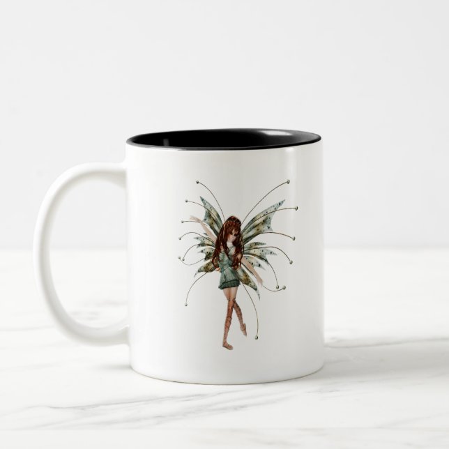 Fantasy Fairy Two-Tone Coffee Mug (Left)