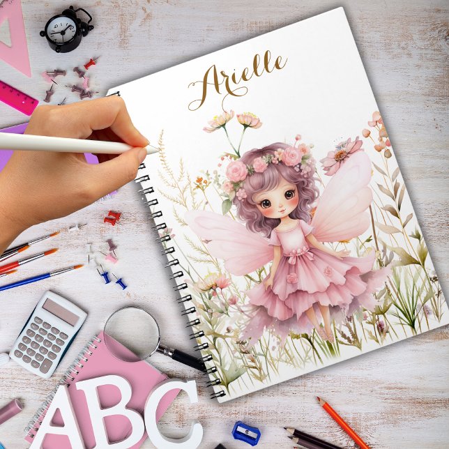 Fantasy Fairy wildflower pastel  Notebook (Creator Uploaded)
