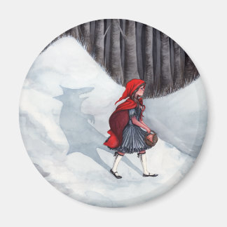 Fantasy Fairytale Art Magnet - Wolf Within