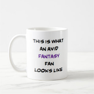 fantasy fan, avid coffee mug