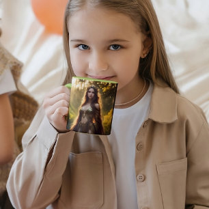 fantasy fashion dryad forest goddess lovely art mug