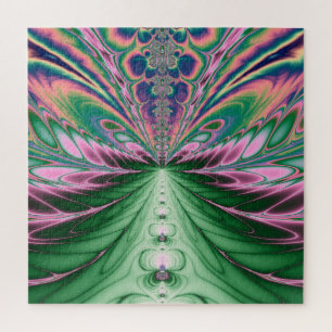 Fantasy Feathers Fractal Abstract Art Jigsaw Puzzle