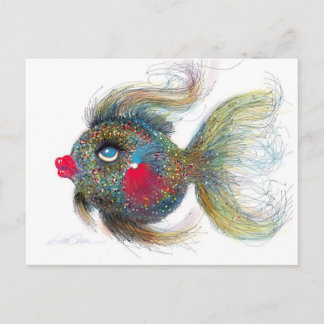 Fantasy Fish: Kissiefish Post Cards