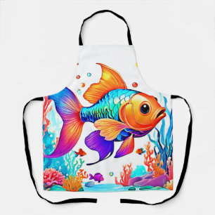 Fantasy Fish Scene Design Apron