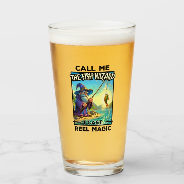 Fantasy Fishing Wizard - Reel Magic Glass (Front Filled)