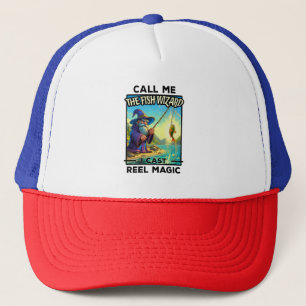 Fantasy Fishing Wizard - Reel Magic Trucker Hat