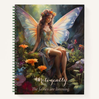 Fantasy Floral Fairy Magic Garden Notebook