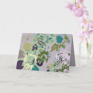 Fantasy Floral Hand-drawn Graphic Original Colour Card