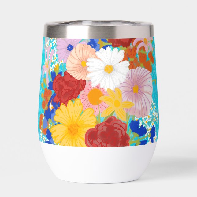 Fantasy Floral Insulated Cup (Back)