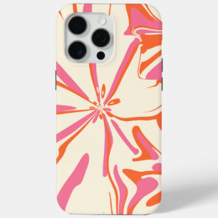 Fantasy Floral - Pink, Orange and Cream iPhone 15 Pro Max Case