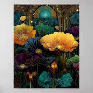 Fantasy Floral Wall Art - 4x5 Printable Download