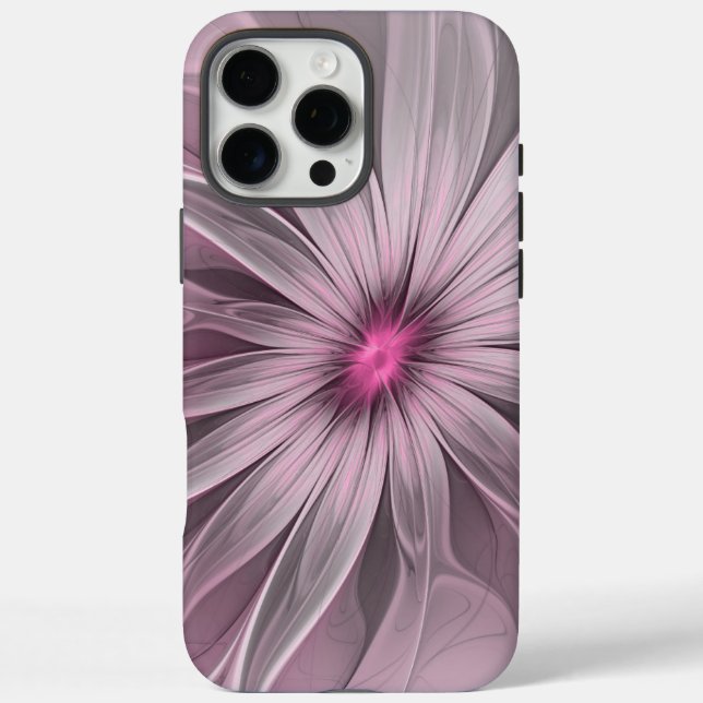 Fantasy Flower Abstract Plum Floral Fractal Art Case-Mate iPhone Case (Back)
