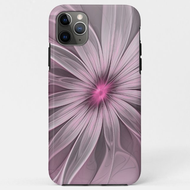 Fantasy Flower Abstract Plum Floral Fractal Art Case-Mate iPhone Case (Back)