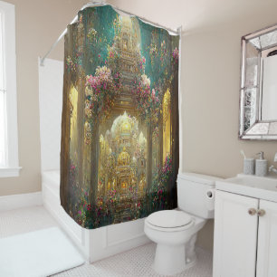 Fantasy Flower Church - Shower Curtain